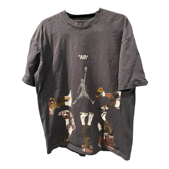 Wack Jumper "Air" Michael Jordan Crew Neck T-Shirt Size Medium Basketball Rare - Picture 2 of 7